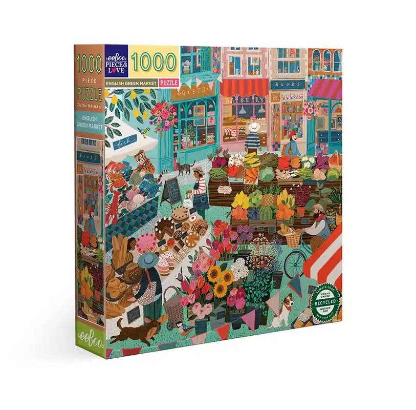Köp nu - eeBoo Puzzle 1000 pcs - English Green Market