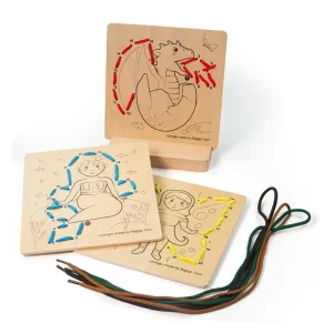Handla online - Bigjigs Wooden Puzzle by Numbers - Fairytale World Trä