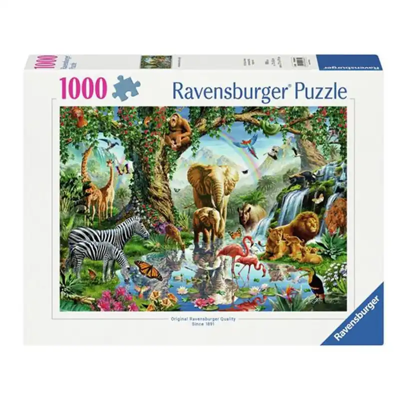 Ny lansering - Ravensburger Jigsaw puzzle Adventures in the Jungle 1000 pcs.