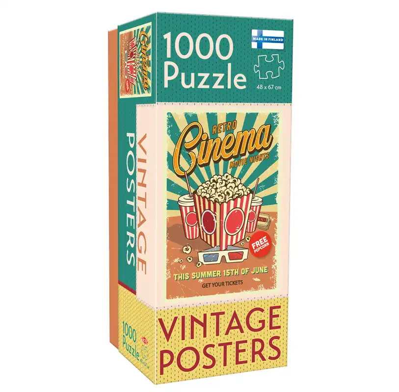 Prisnedsättning | Tactic 1000 pcs Vintage Retro Cinema