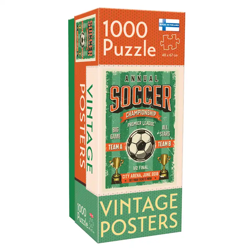 Tillverkarpris | Tactic 1000 pcs Vintage Soccer Championship