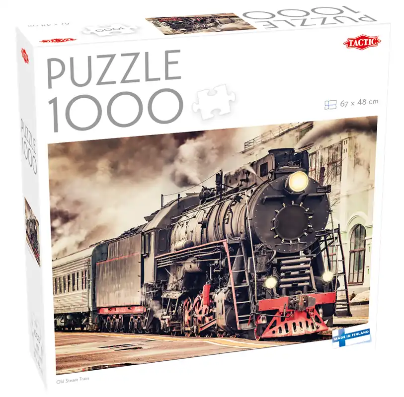 Tactic 1000 pcs puzzle Old Steam Train - Extra rabatt