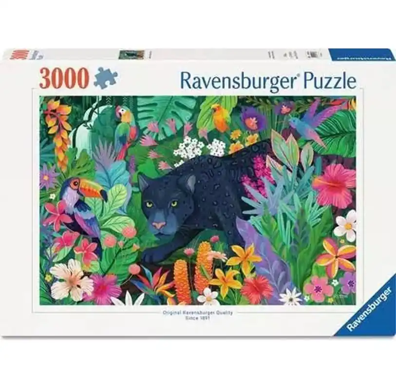 Favorit hos kunderna - Ravensburger Panther in Flowery Jungle 3000p - 14+