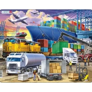 Larsen Puzzles Puzzle Transport - 37 pieces Maxi (36.5x28.5 cm) 2D Pussel | Premium
