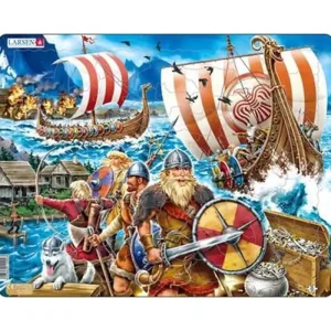Så länge lagret räcker - Larsen Puzzles Puzzle Viking Voyage - 65 pieces Maxi (36.5x28.5 cm) 2D Pussel