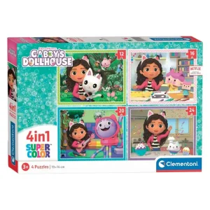 Bästa pris - Gabby‘s Dollhouse 4-i-1 Pussel 2D Pussel