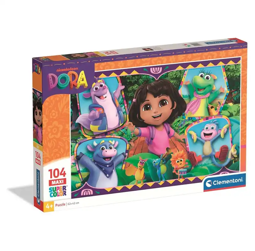 Clementoni Puslespil Maxi Dora The Explorer -2- 2025 104 brikker 2D Pussel - Outlet