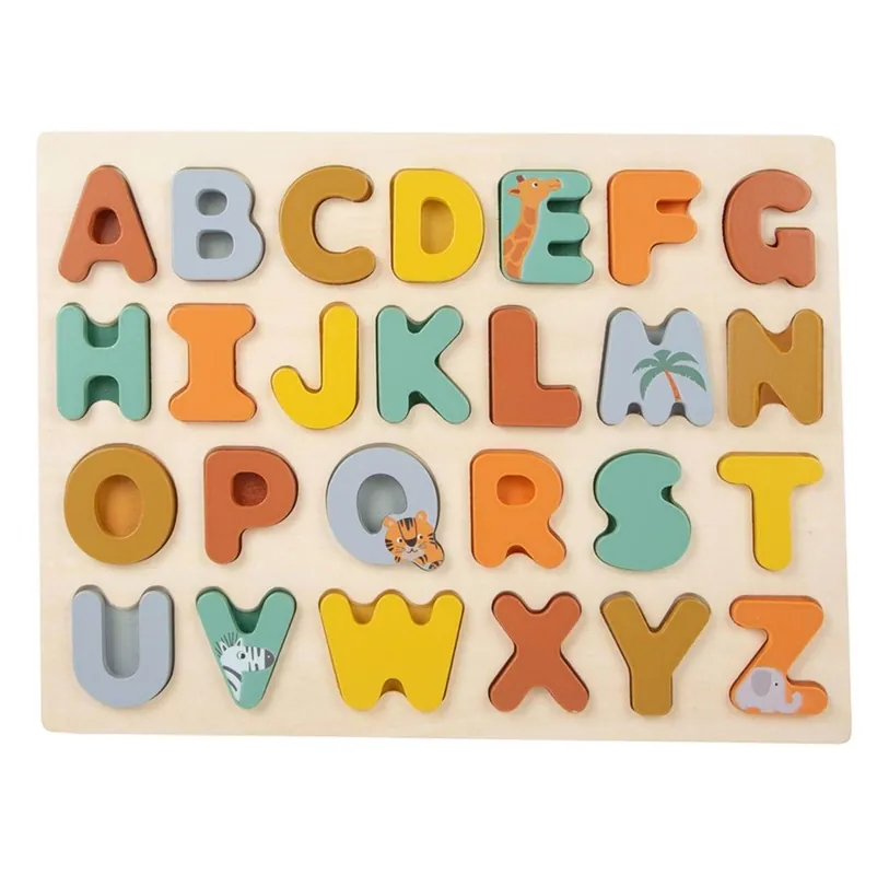 Small Foot - Wooden Alphabet Puzzle Safari | Bara denna vecka