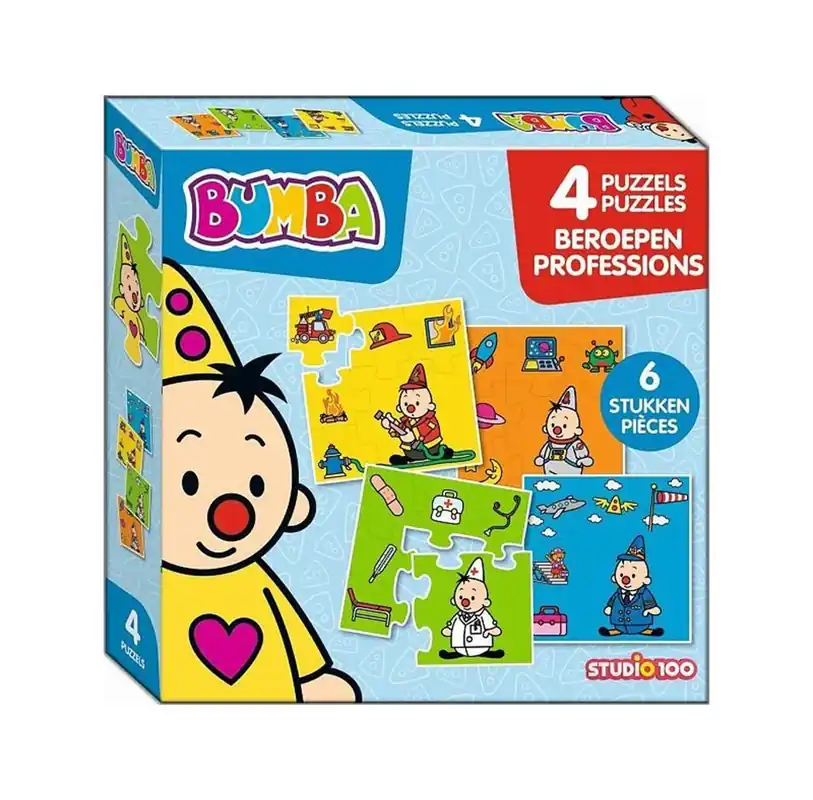 Studio 100 Bumba Puzzle Professions 4in1 | Beställ idag