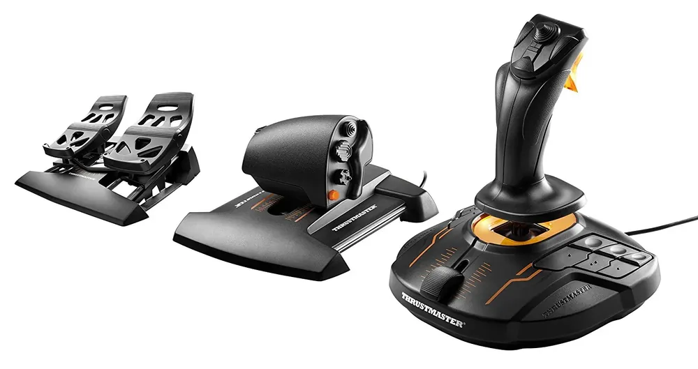 Under begränsad tid | Thrustmaster - T16000M FCS Flight Pack Includes Joystick Throttle and Rudder Pedals