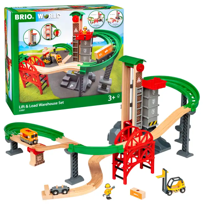 BRIO - Tågset för frakt med hiss och broar (33887) - Ta chansen