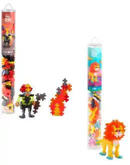 Plus-Plus – Lion 100 pcs Tube + Firefighter 100 pcs Tube (Bundle) | Favorit hos kunderna