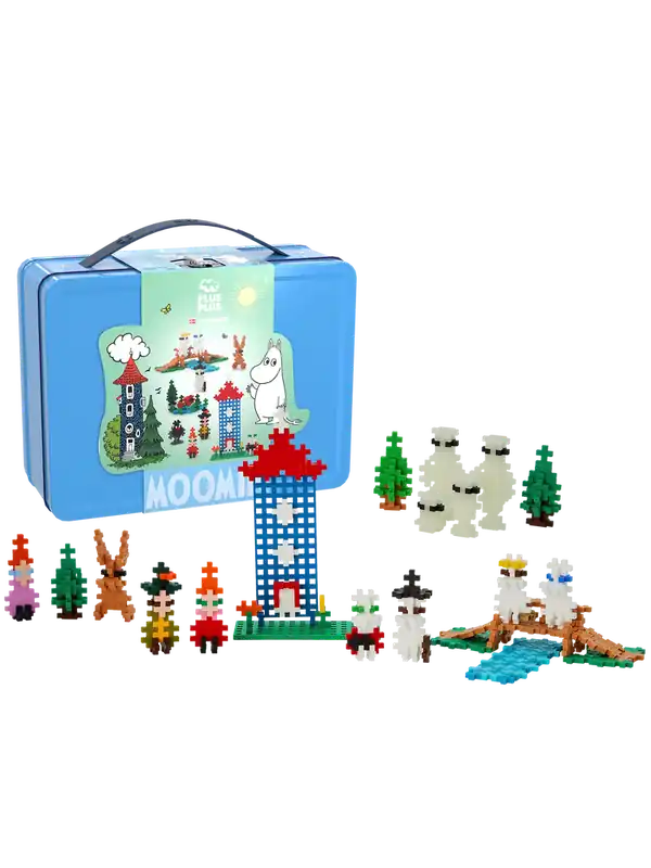 Bara denna vecka - Plus-Plus - Moomin Valley Tinbox Blue (4394)