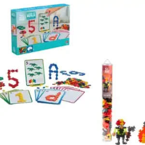 Direkt från tillverkaren | Plus-Plus – Learn to Build ABC & 123 + Firefighter 100 pcs Tube (Bundle)