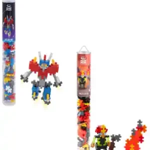 Plus-Plus – Firefighter 100 pcs Tube + Mecha Bot 100 pcs Tube (Bundle) - Favorit hos kunderna