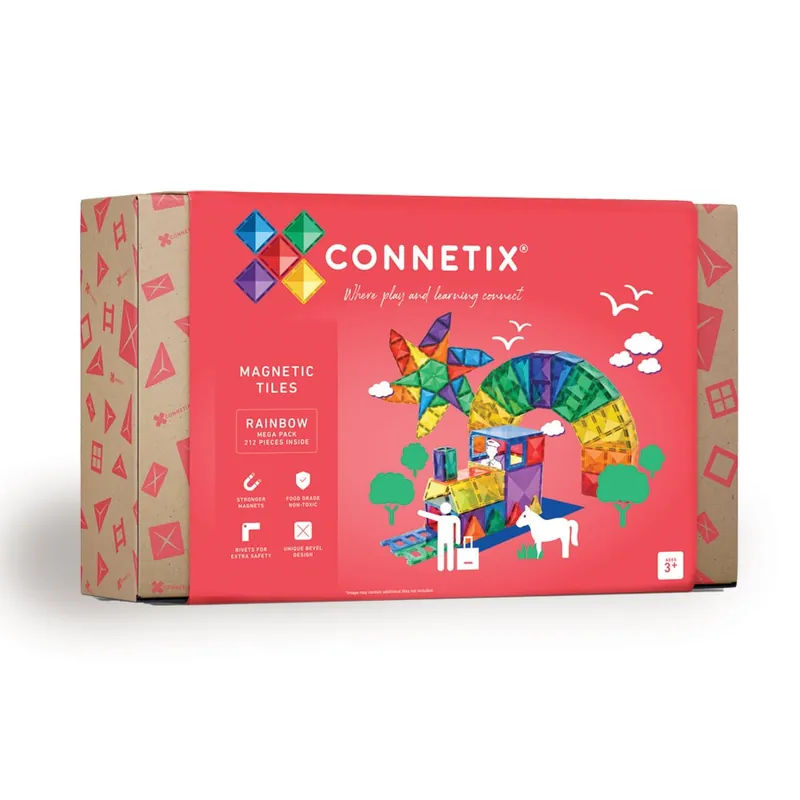 Connetix - Rainbow Mega Pack 212 Pieces (CT-R-00212-ME) - Nyhet i sortimentet