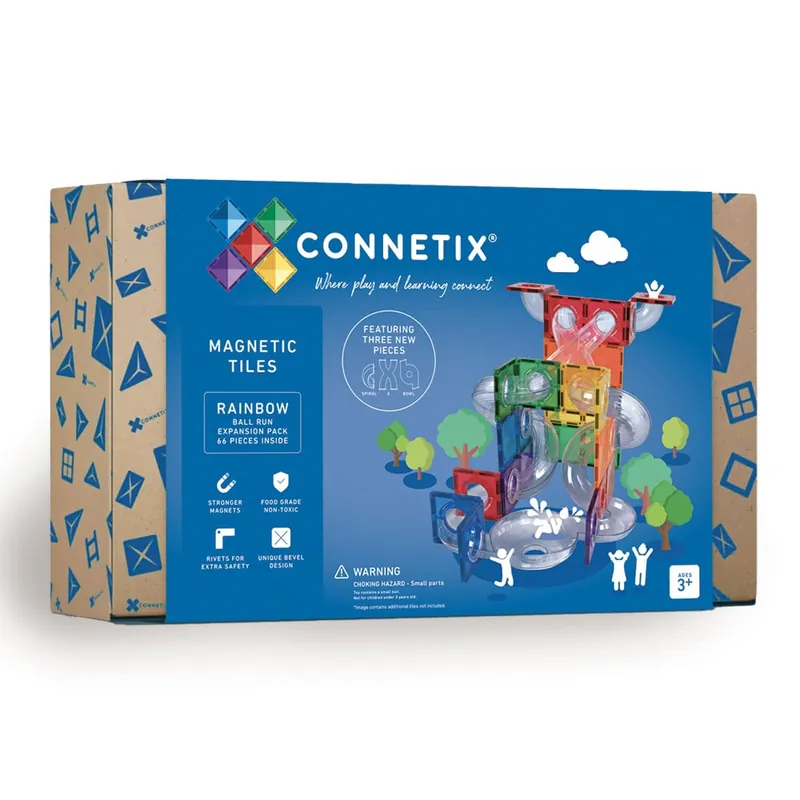 Kampanjpris - Connetix - Ball Run Expansion Pack - Rainbow (CT-R-00066-BR)