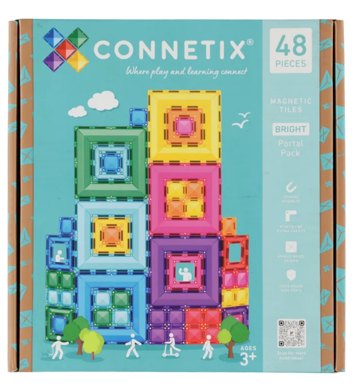 Connetix - Bright Portal Pack - 48 pc (CT-R-00048-PP) - Tryggt köp
