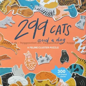 299 katter och 1 hund, 300 bitar | Nedsatt pris