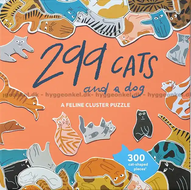 299 katter och 1 hund, 300 bitar | Nedsatt pris
