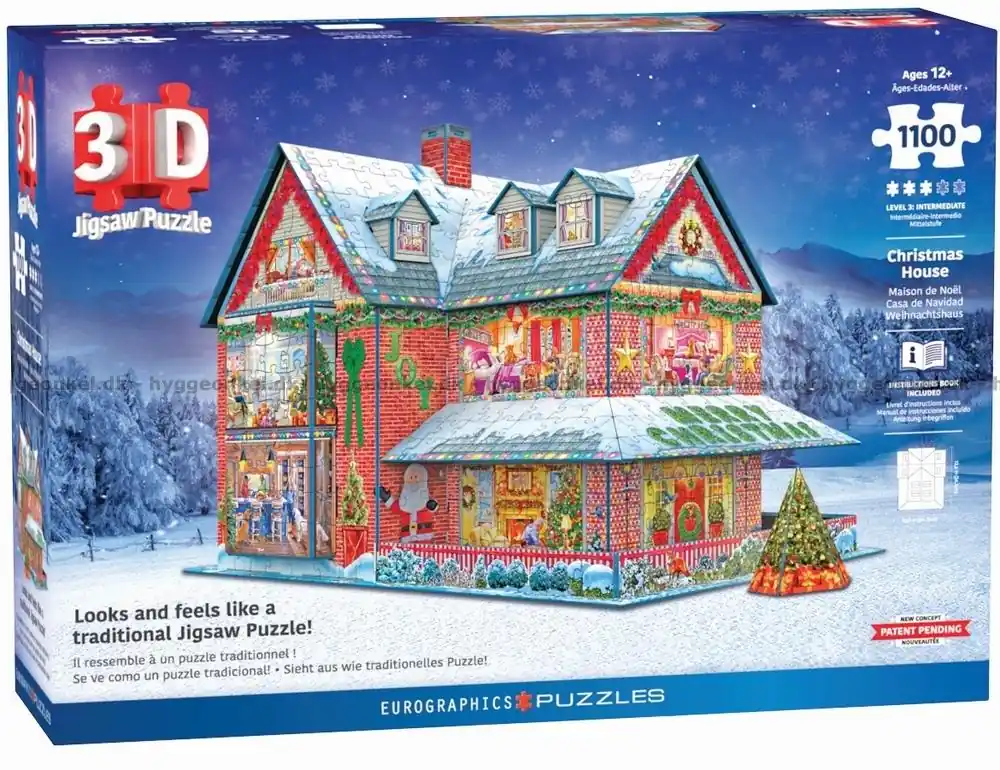 Beställ nu | 3D Julhuset, 1100 bitar
