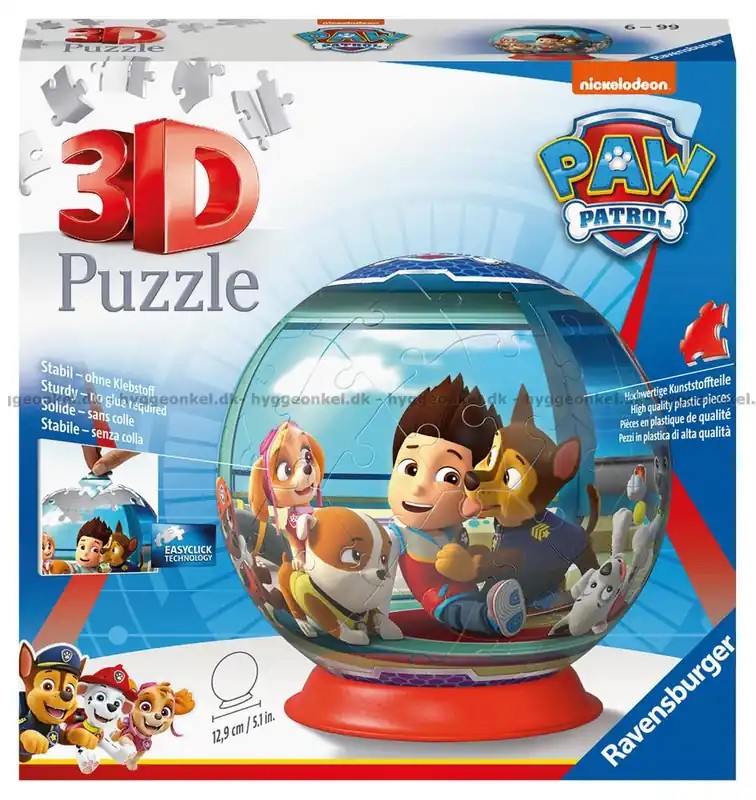 3D Paw Patrol, 72 bitar - Snabb frakt