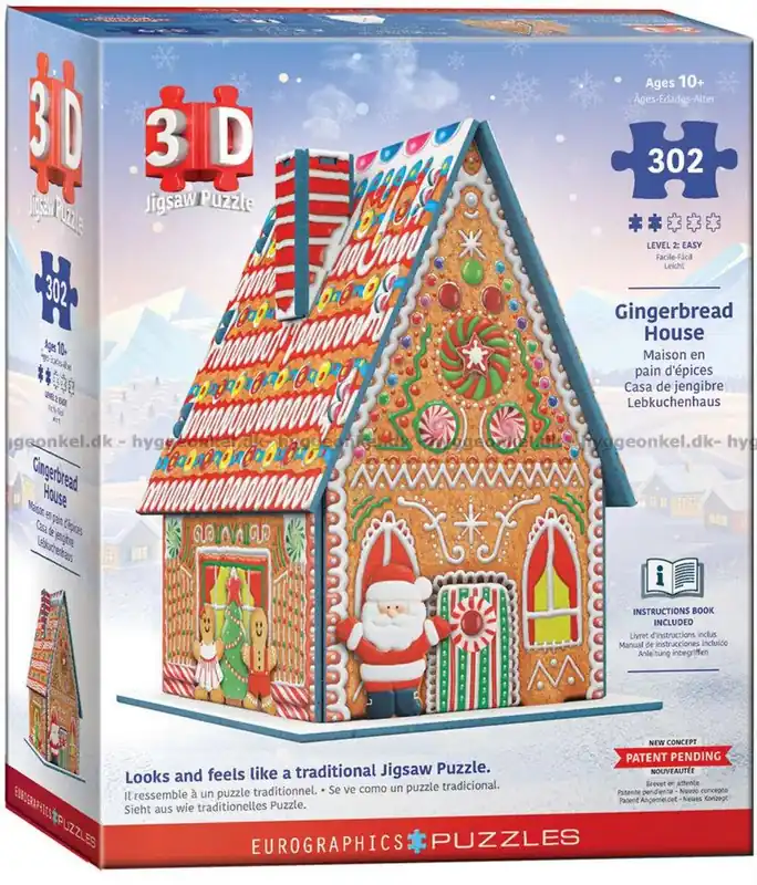 Under begränsad tid - 3D Pepparkakshuset, 302 bitar