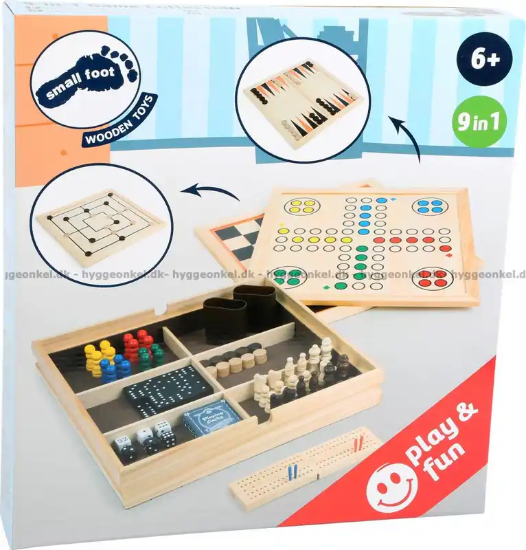 9 spel i en box - Fabrikspris