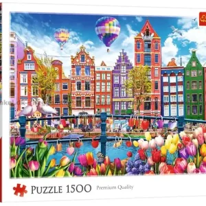 Amsterdam i färger, 1500 bitar | Finns i lager
