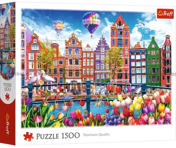 Amsterdam i färger, 1500 bitar | Finns i lager