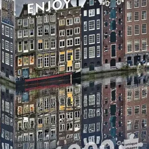 Amsterdam Reflektioner vid kanalen, 1000 bitar - Prissänkt