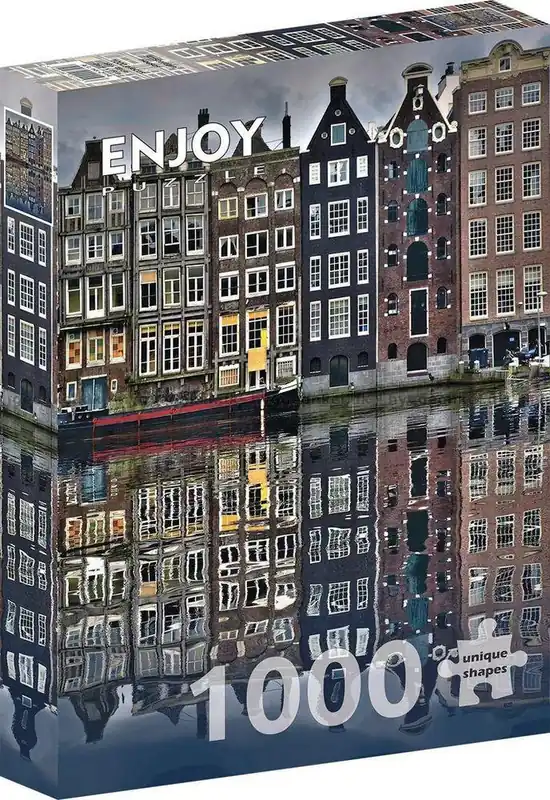 Amsterdam Reflektioner vid kanalen, 1000 bitar - Prissänkt