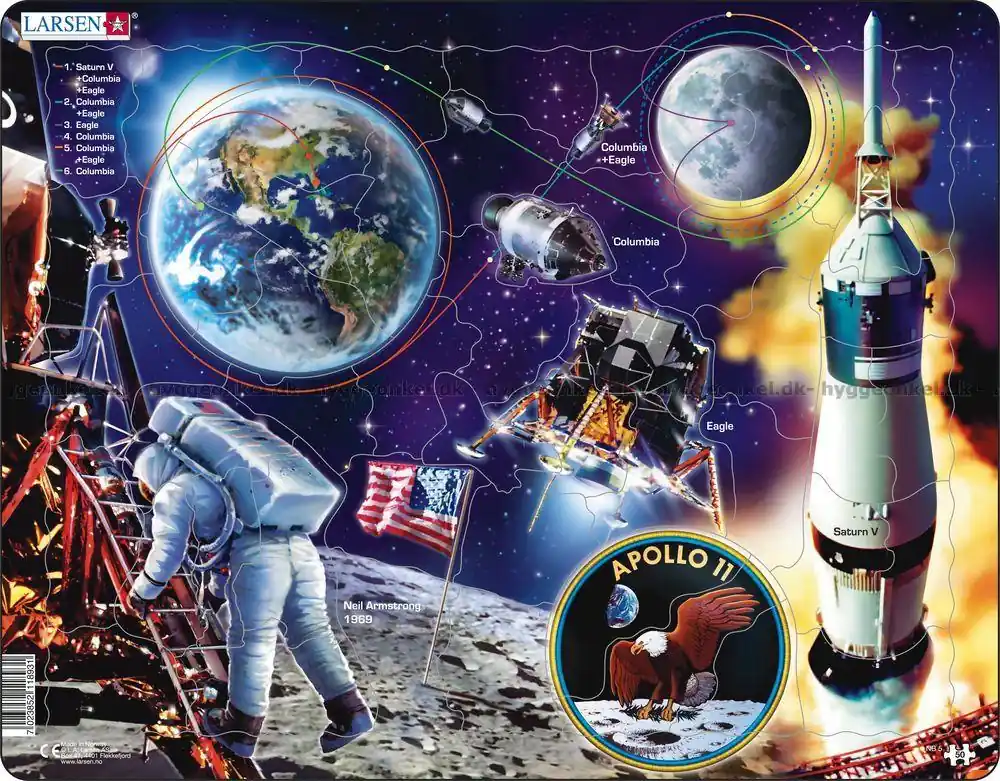 Apollo 11 - Rampussel, 50 bitar | Storsäljare