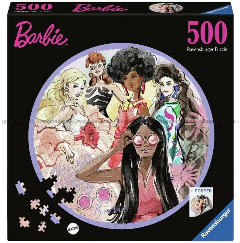 Barbie - Runt pussel, 500 bitar - Kundfavorit