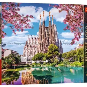 Barcelona Sagrada Familia på våren, 1000 bitar - Prissänkt