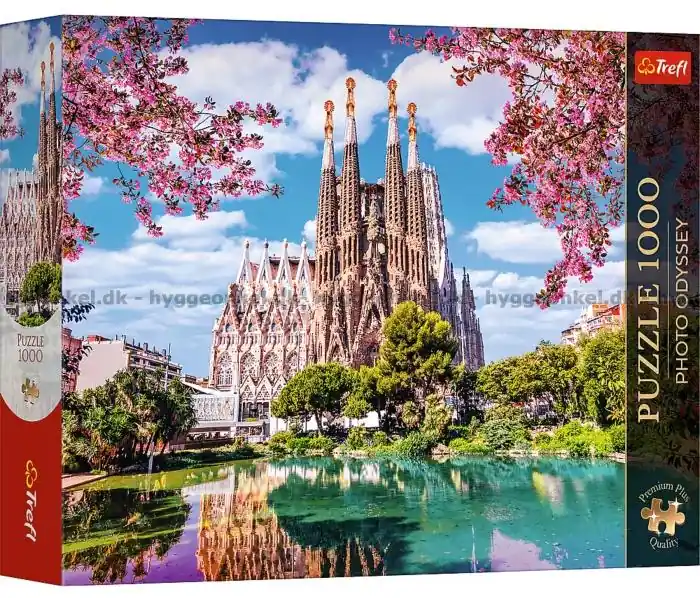 Barcelona Sagrada Familia på våren, 1000 bitar - Prissänkt