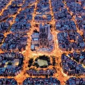 Barcelona Stadens geometri, 1500 bitar - Köp direkt