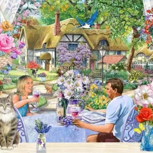 Fyndpris | Barry Sommaridyll i blomstrande trädgård, 500 bitar