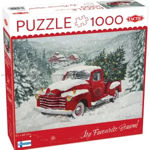 Bilen med julgranen, 1000 bitar | Beställ direkt