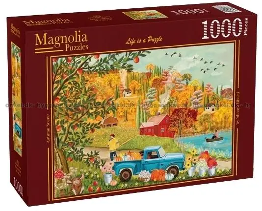 Erbjudande | Bilen med pumpor och blommor, 1000 bitar