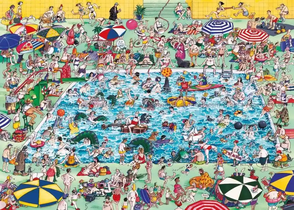 Nytt lägre pris - Blachon Vid poolen, 1000 bitar