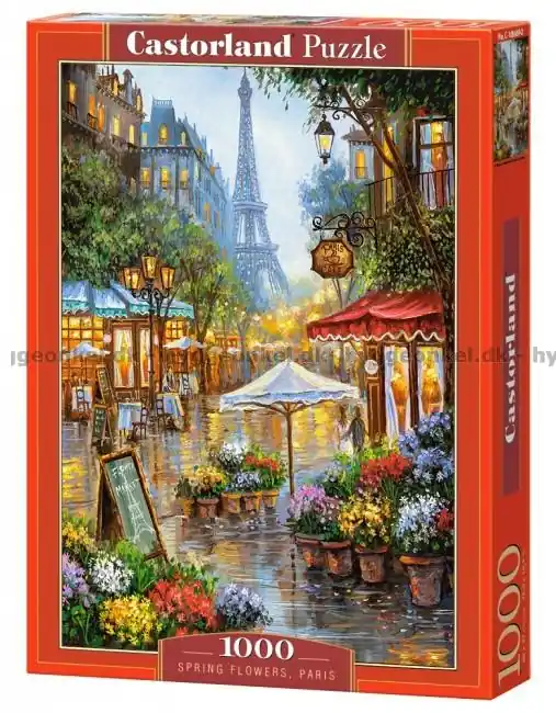 Nytt lägre pris - Blommor - Vår, Paris, 1000 bitar