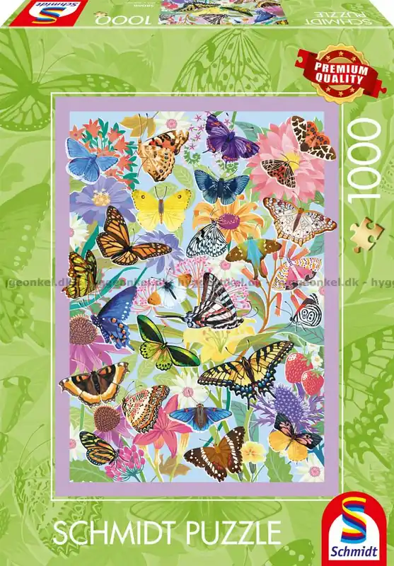 Fyndpris | Blommor och fjärilar, 1000 bitar