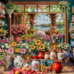 Mycket efterfrågad - Blomsterbutiken, 1000 bitar