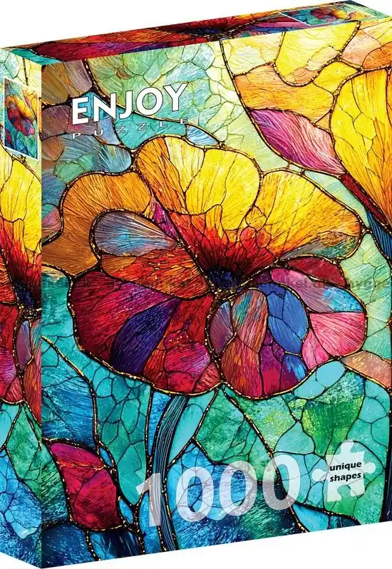 Blomstermosaik i solljuset, 1000 bitar | Toppkvalitet