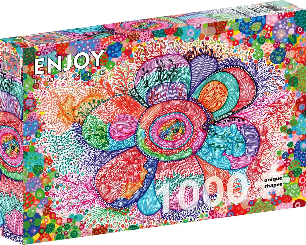 Blomstrande kronblad, 1000 bitar - Begränsat lager