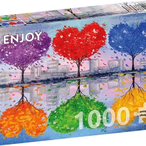 Blomstrande kärlek, 1000 bitar - Lågt pris