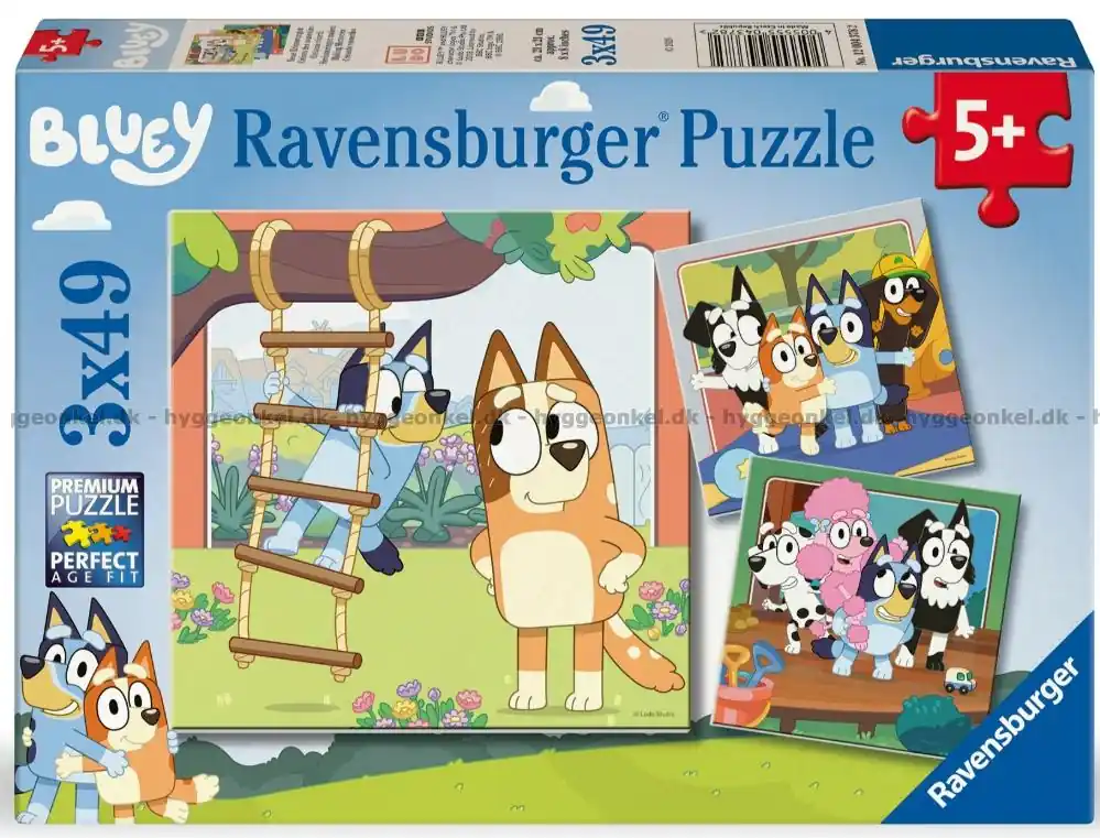 Bluey Träkojan i trädgården, 3x49 bitar | Deal
