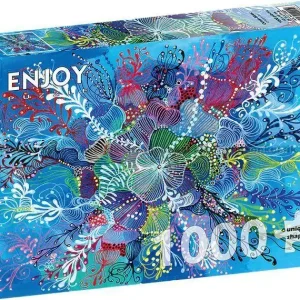 Blå vågspel, 1000 bitar - Fabrikspris