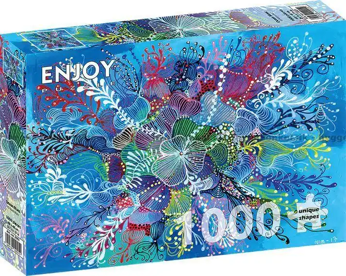 Blå vågspel, 1000 bitar - Fabrikspris